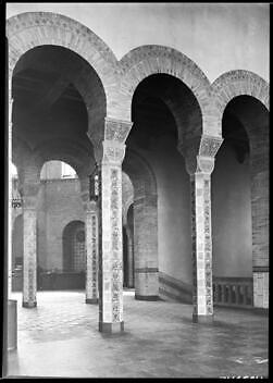 The Second Level Of An Unidentified Building On The Campus Of The - Old Photo