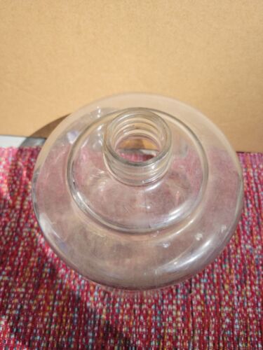 Vintage Kerosene Drip Bottle OWENS-ILLINOIS DURAGLAS Clear Glass 7" x 6" - Picture 2 of 4