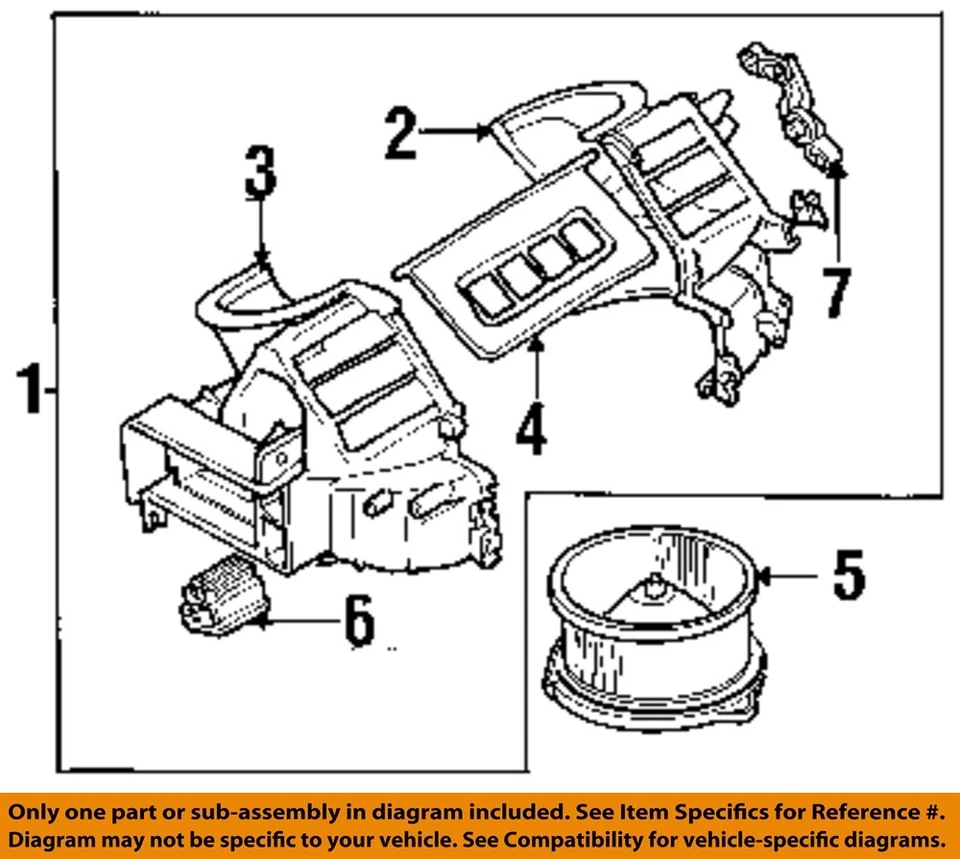 Motor de soprador HVAC usado serve: 1999 Suzuki Esteem grau A - Imagem 3 de 4