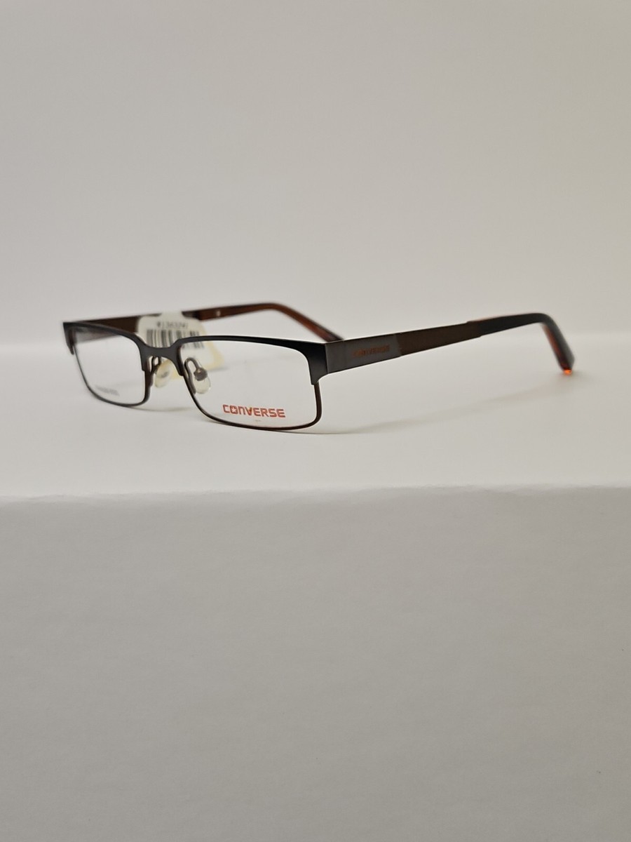 Converse Zing Gunmetal Authentic Eyeglasses 46-16-130 NEW CONVERSE ZING GUNMETAL BROWN EYEGLASSES YOUTH KIDS RX  main image 4