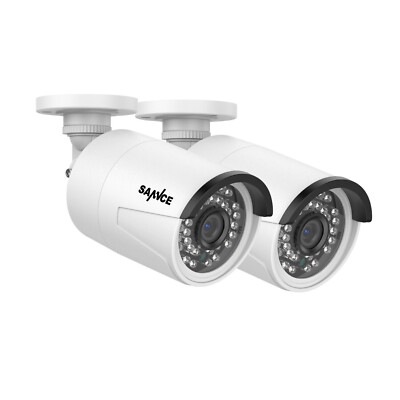 SANNCE 2pcs 3MP POE Security IP Camera Two Way Audio Outdoor for N98PBD System
