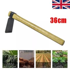 36cm Long Garden Hoe Steel Hoe With Wooden Handle Weeding Digging Gardening Tool