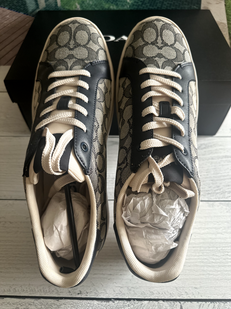 COACH Clip Low Top Sneaker In Signature Midnight Navy jcqrd  display picture 3
