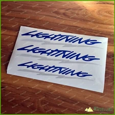 Ford F-150 Lightning  Blue & Reflective Colors Complete Decals Stickers Set F250