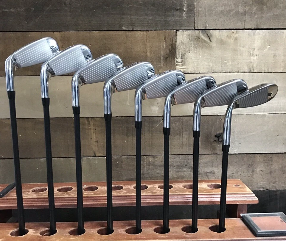 Juego de plancha híbrida DEMO USADO RH POWERBILT SENIOR Flex Graphite EX 550 para hombre 4-SW 9WDR Foto 3 de 4