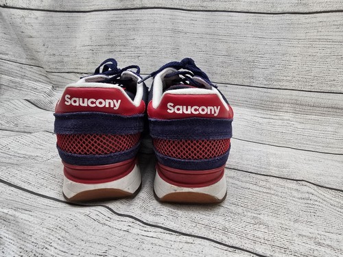 Saucony Shadow Original Navy/Red Men's Size 10 Sneaker Shoe - Picture 5 of 10