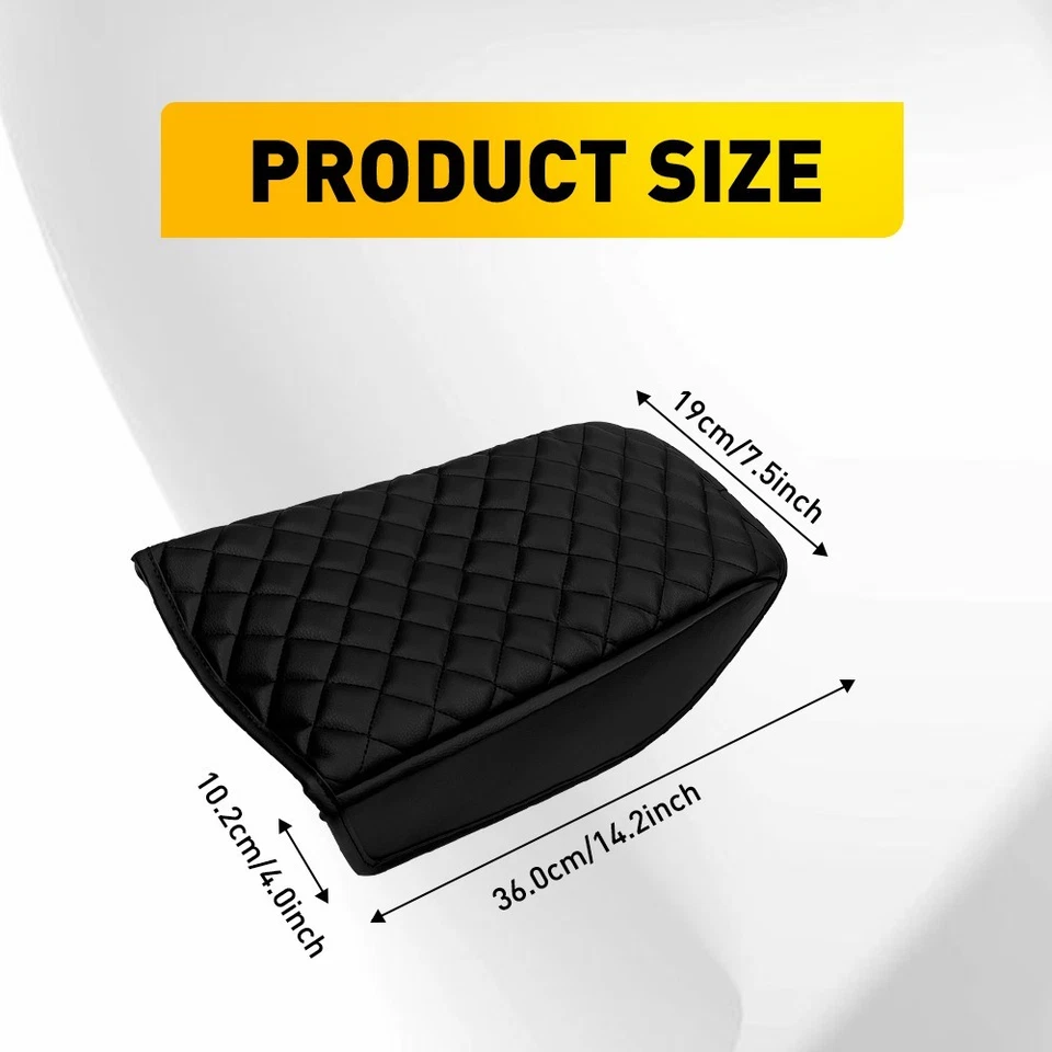 Cubierta de reposabrazos para consola central delantera Nissan Máxima 2016-2024 almohadilla de cuero 1-10X Foto 3 de 4