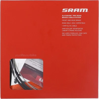 SRAM SLICKWIRE PRO RENNRAD BREMSZUG KIT AUßENHÜLLEN KAPPEN BODWENZUG BREMSSEIL - Bild 1 von 2