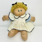 Cabbage Patch Kid Jesmar Girl Butterscotch Blonde Hair Green Eyes Freckles Dress