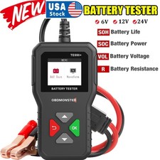 Car Battery Tester Auto Analyzer 61224v Battery Voltage Tester Soh Soc R Ca Us