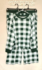 NWT JoySpun Pajama Set-Long Sleeve Top/Long Bottoms. 3X 22w-24W Green/Blue Plaid