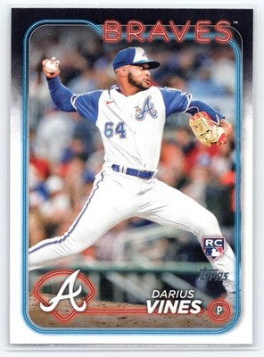 2024 Topps #493 Darius Vines Atlanta Braves Rookie