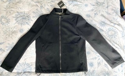 NWT ASPESI Men Black Wool Insulated Adjustable Jacket/Parka Size L Made in ITALY