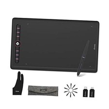 M0610Pro Drawing Tablet, 10x6 Inch, Tilt Support, Scroll Wheel Battery-Free
