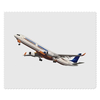 2 Mikrofaser-Gläser-/Brillenputztücher ''Airplane Take Off'' (LC00028198)