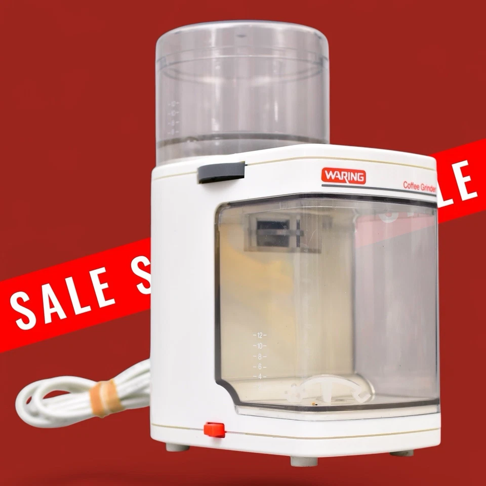 Waring 电动咖啡研磨机 日本 11CG14 调整 精细 粗 复古 已测试 — 第 2/4 张图片