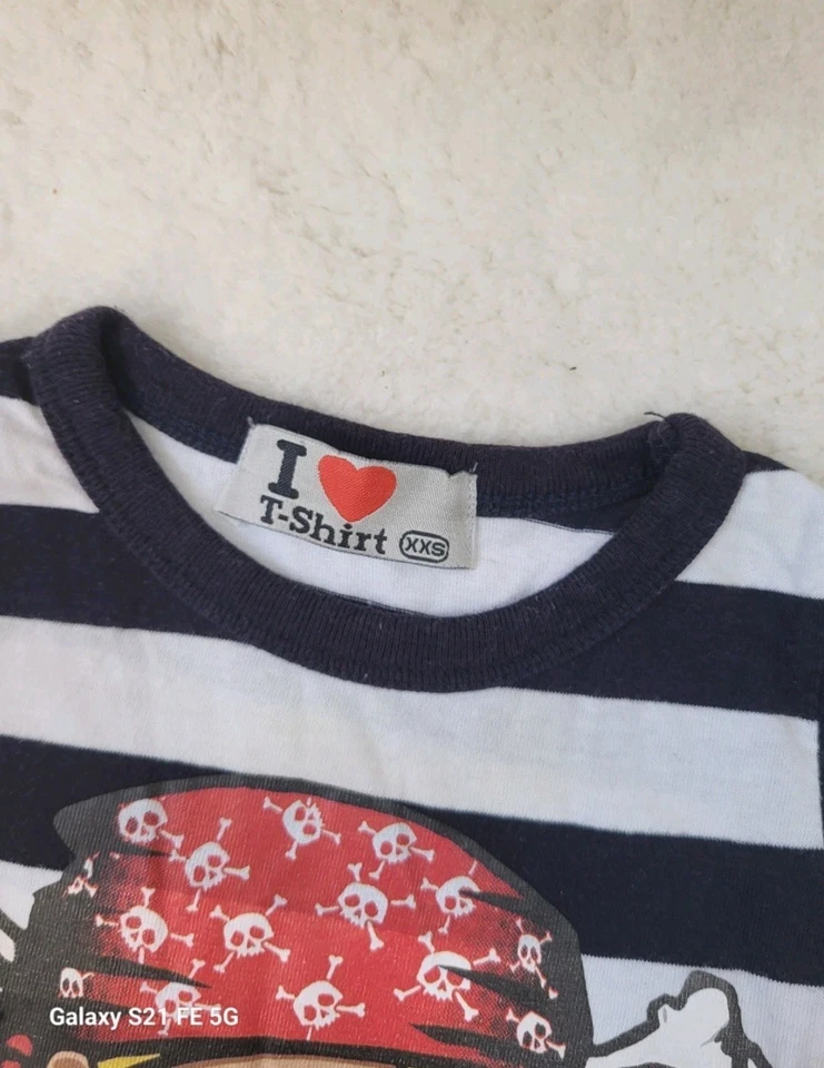 Cooles Piraten-Shirt für Babys | Größe XXS | 100% Baumwolle - Bild 4 von 4
