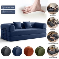 Folding Convertible Sofa Bed Couch Corduroy Modular Sofa for Living Room Bedroom