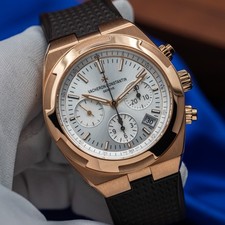 VACHERON CONSTANTIN Overseas Chrono Rose Gold Silver Dial 5500V/000R-B074