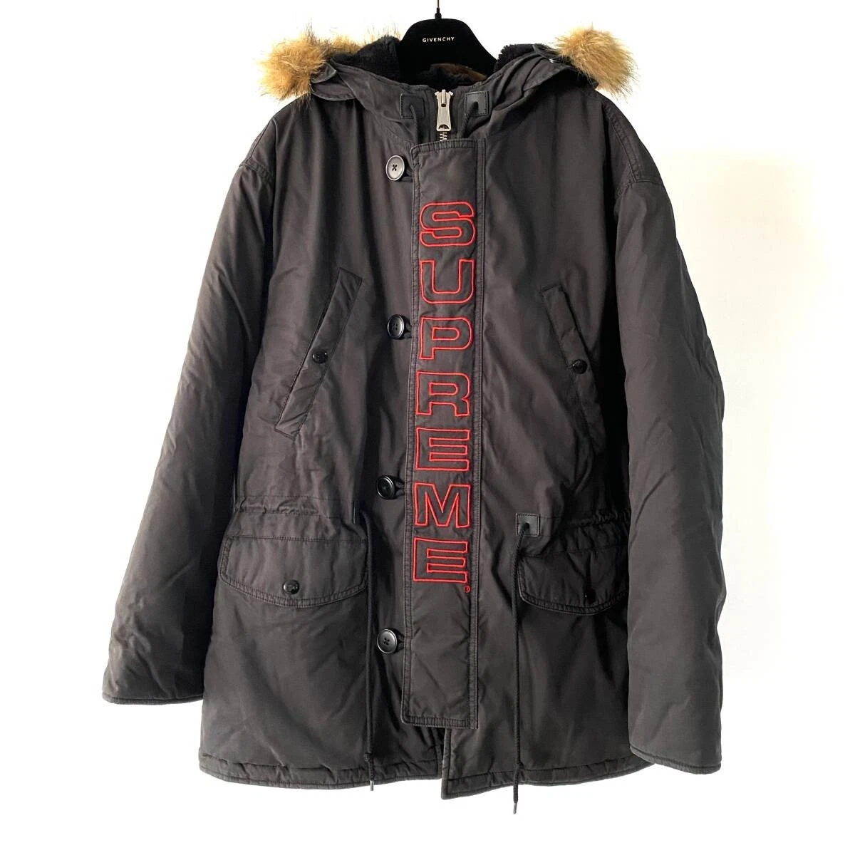 Veste militaire suprême 19AW Supreme Spellout N 3B PARKA taille S