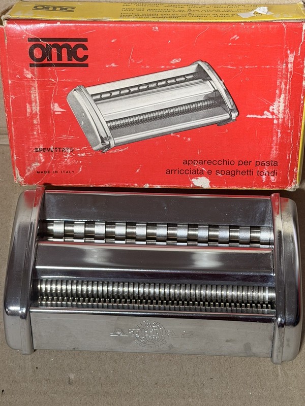 NOS OMC Atlas 150 Brevettato Pasta Maker Model 150 Ribbon Macaroni & Spaghetti