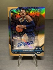 2022 Bowman U #BCPA-KB Kobe Bufkin 1st Bowman Auto Orange Refractor #'d /25