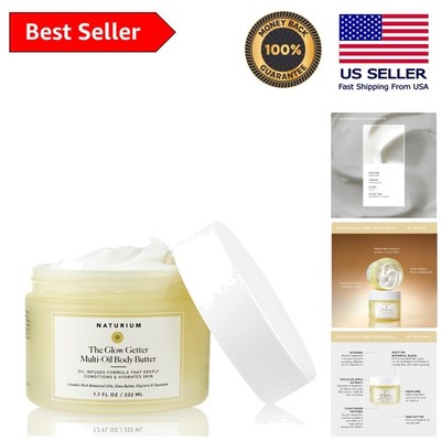 Intensely Hydrating Whipped Body Butter - 7.7oz Herbal Cream for All Skin Types