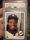 1989 Upper Deck - Star Rookie Ken Griffey Jr #1 (RC) PSA 8