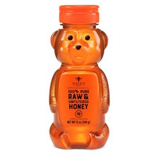 Nate's 100 Pure, Raw  Unfiltered Honey - 12 Ounce Pack of 1 , Orange