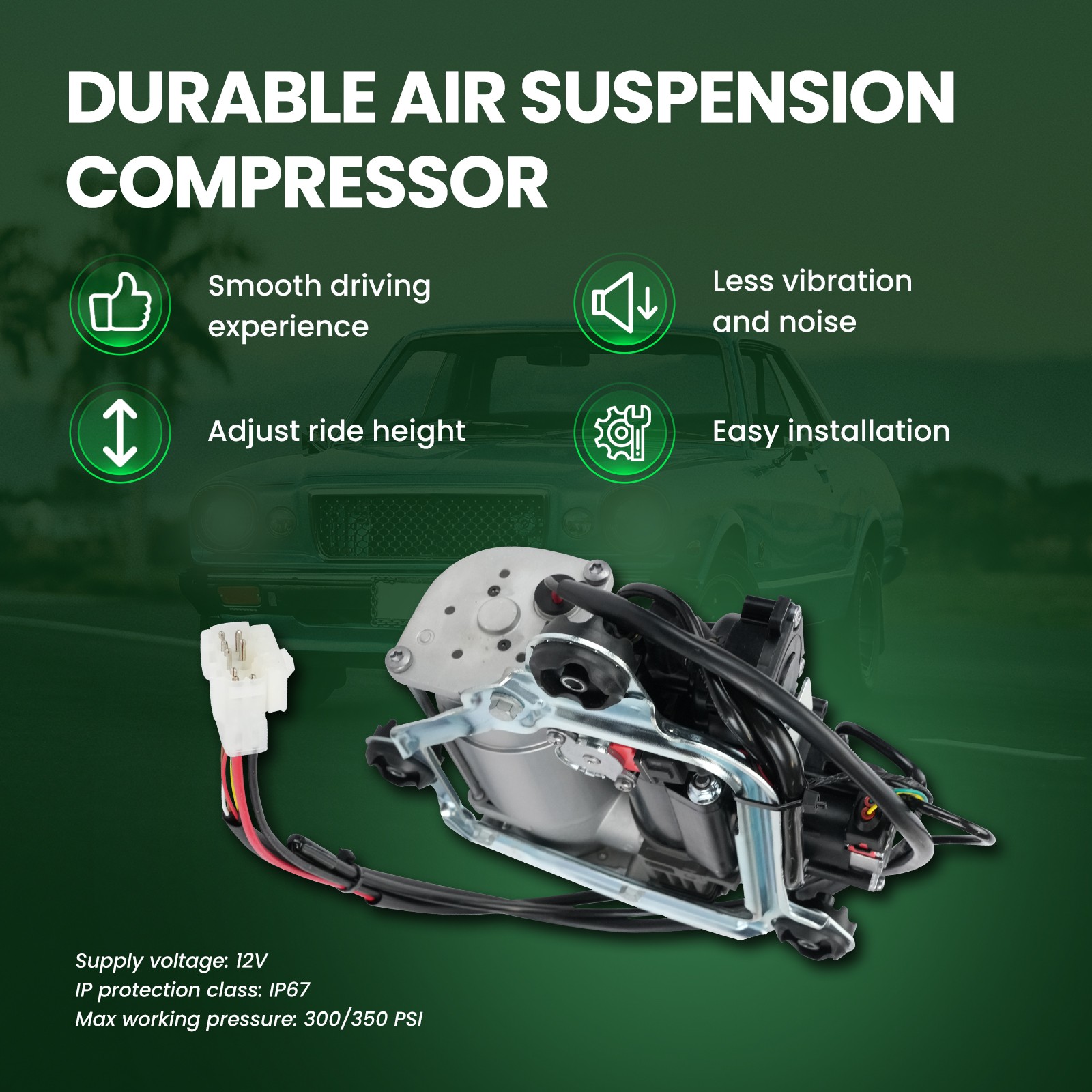 Air Suspension Compressor Fit 04-16 Rolls-Royce Phantom 00-06 BMW X5 37226787617