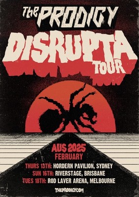 The Prodigy Australia Tour 2025 A3 A4 Print Poster Unframed Music Album