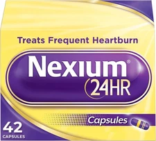 Nexium 24HR Acid Reducer Heartburn Treatment, 42 Capsules EXP 02/28