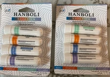 2~HANBOLI Nasal Stick 4 Pack Enhance Breathing + Boost Focus  Breathe Vapor NEW 