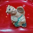 Rare VTG Chinese Cultural Revolution Boy with Cymbals Rubber Squeeze China Toy
