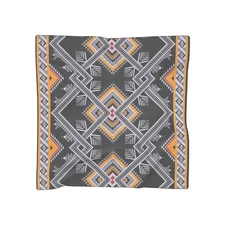 Black And Gold Multi Color Brand New Poly Scarf