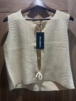Threadbare Women’s Lemon Yellow Knitted summer crochet Cardigan holiday beach-12