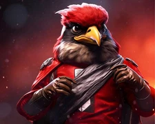Arizona Cardinals NFL Mascot   8x10  11x14  11x17  12x12 AI Generated Photo