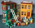 Fisher Price Vintage Little People Sesame Street House #938 COMPLETE - EX