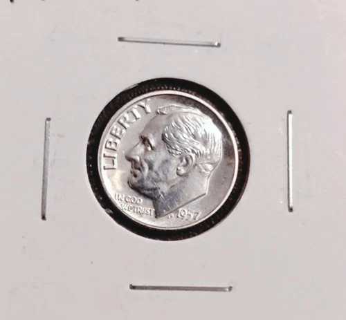 1957 P  Silver Proof Roosevelt Dime Uncirculated