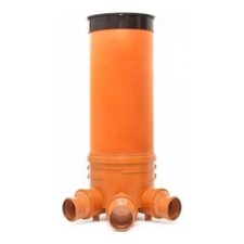 KG Schacht DN400/DN125 - Komplett SET - KG Rohr - Kanal Entwässerung - Deckel