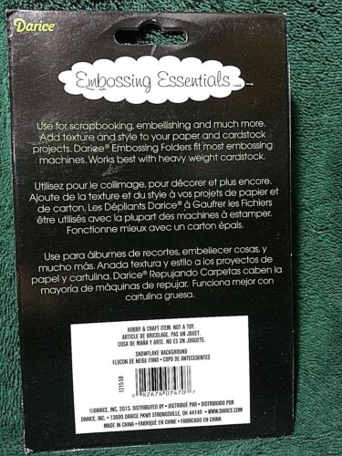 Darice EMBOSSING FOLDERS You Choose 4.25x5.75 & 5 x7 - Picture 11 of 24