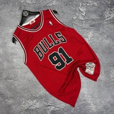 Chicago Bulls Dennis Rodman Basketball Jersey NBA Size Large 1997-98