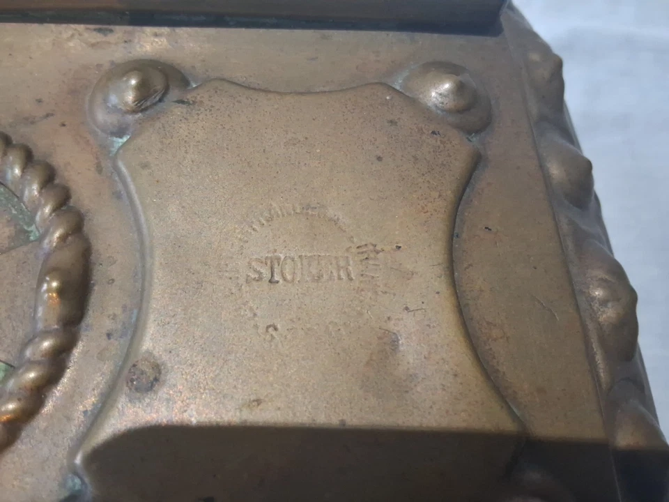 Ancienne Chaufferette En Cuivre De Voyage Vintage Avec Poignée Bois,Lit ,Voiture - Photo 4/4