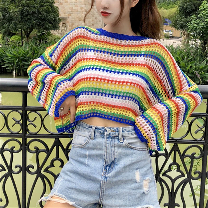 Louis Vuitton Crochet Knit Cropped Pullover