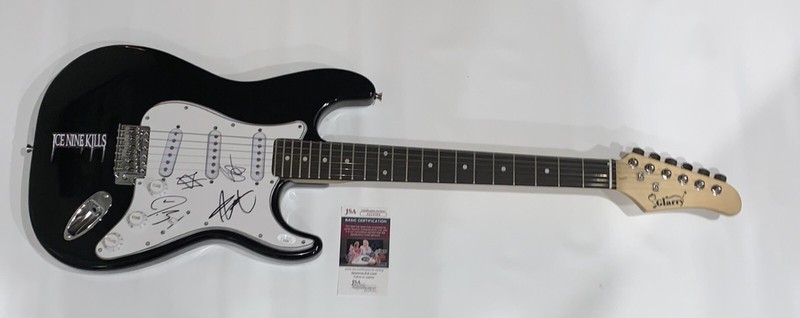 ICE NINE KILLS SIGNED ELECTRIC GUITAR SPENCER CHARNAS RICKY PATRICK JOE JSA COA