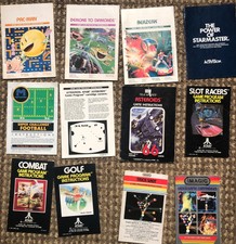 Atari 2600 lot of 12 manuals