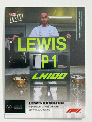 Topps Now 2021 Formel 1 Formula 1 F1  #055 Lewis Hamilton F1 Record win 100