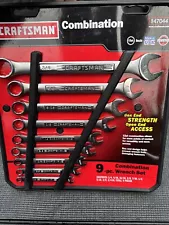 Sears Craftsman USA Nos 9pc Combination Wrench Set SAE 47044 1/4”-3/4”