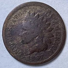 1867 Indian Head Cent Good G Coin, Issues #8199