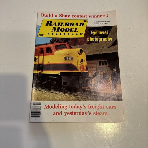 Railroad Model Craftsman Magazine Oct 1985 Todays Freight Cars Yesterdays Steam - Picture 6 of 8